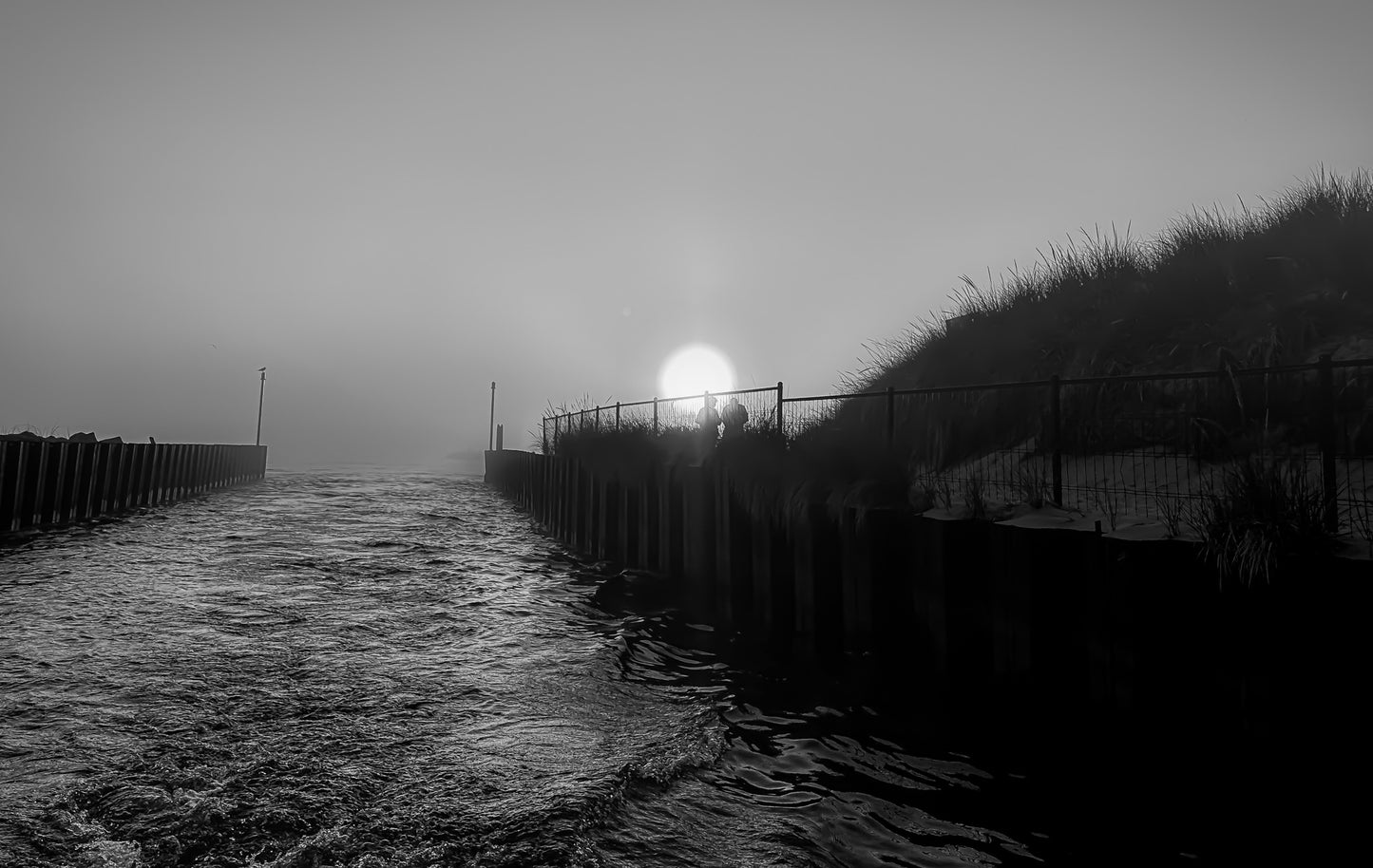Black & White Channel To Sunset Abyss