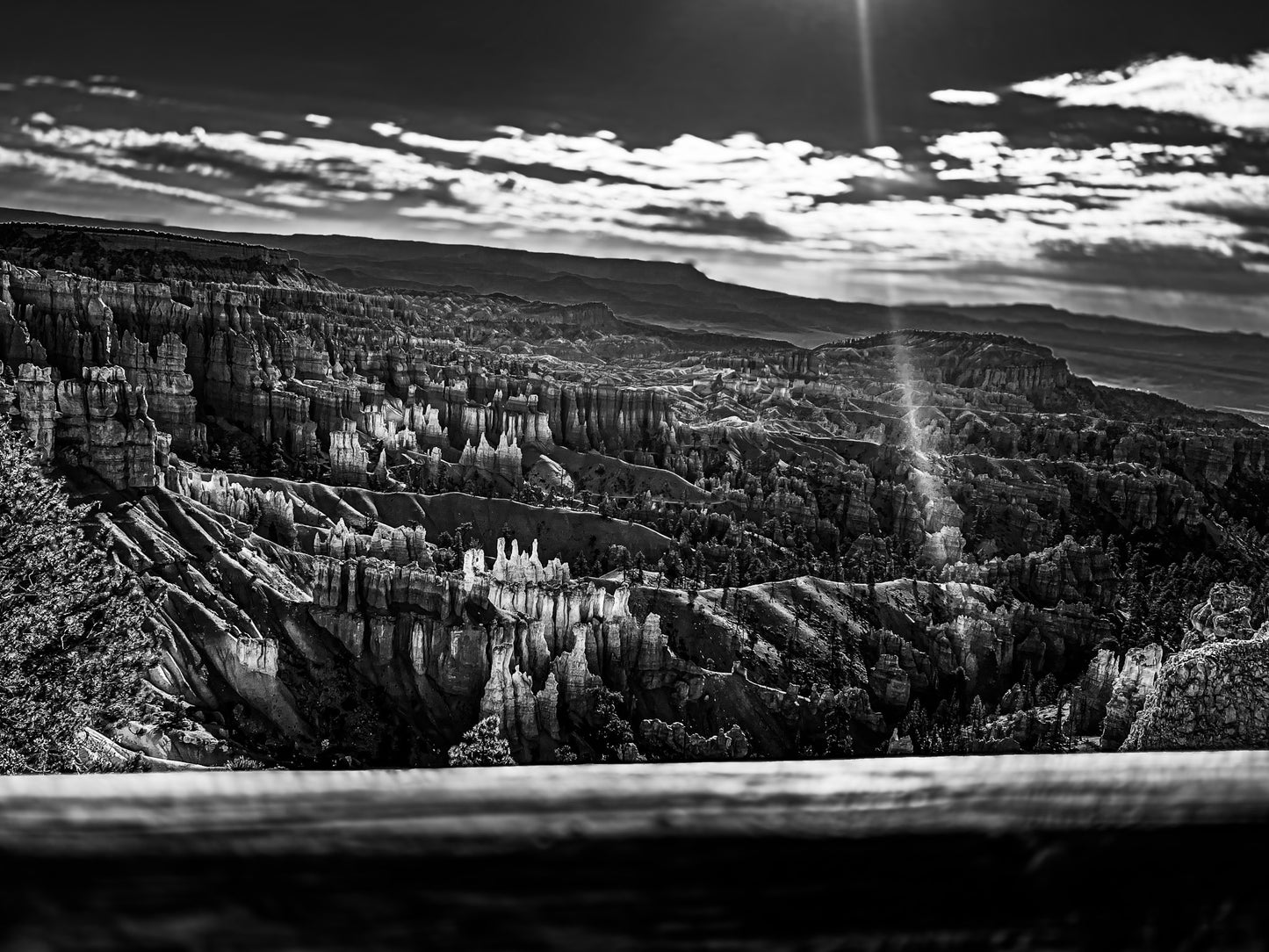 Black & White Redrock Landscape