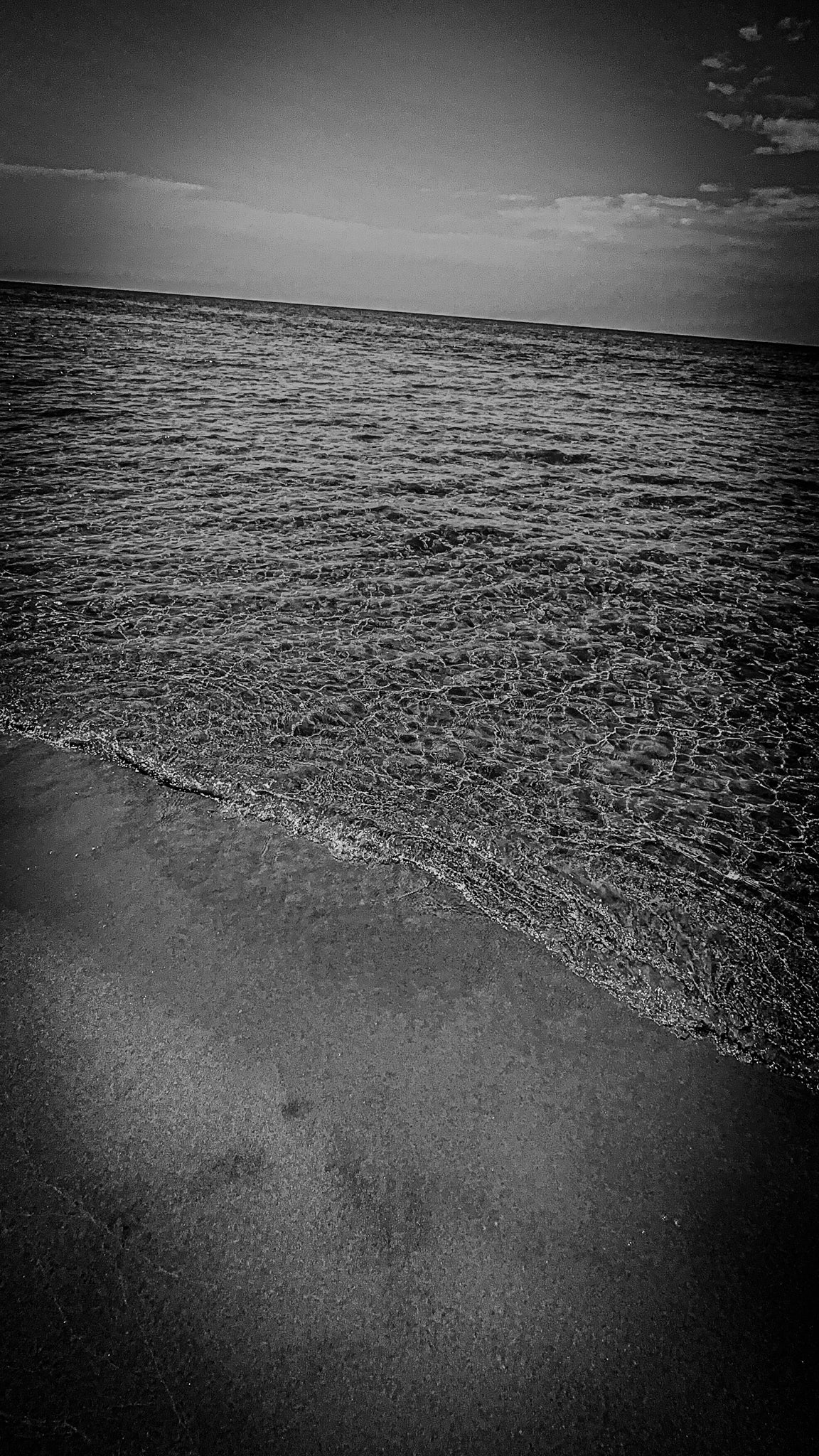 Black & White Peaceful Beach