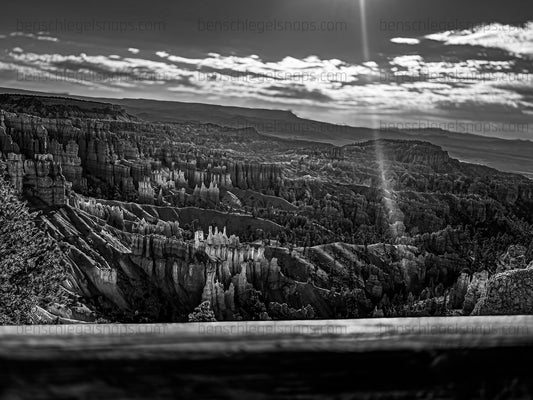 Black & White Redrock Landscape