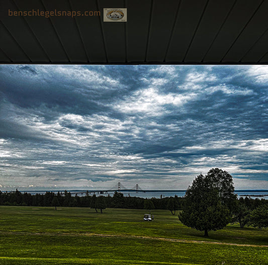 Color Mackinac bridge