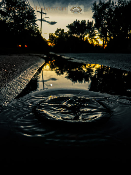 Color Water Ripple Sunset