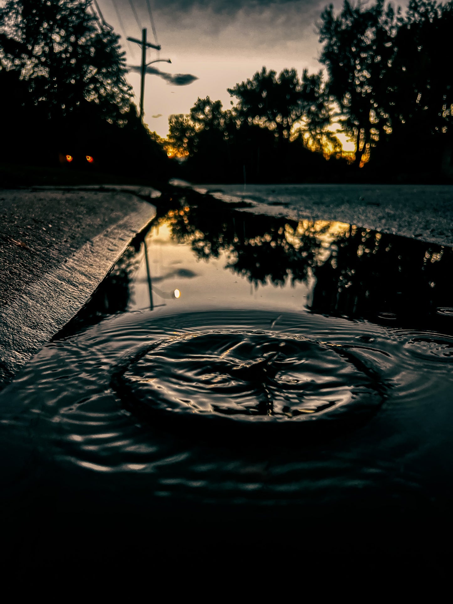 Color Water Ripple Sunset