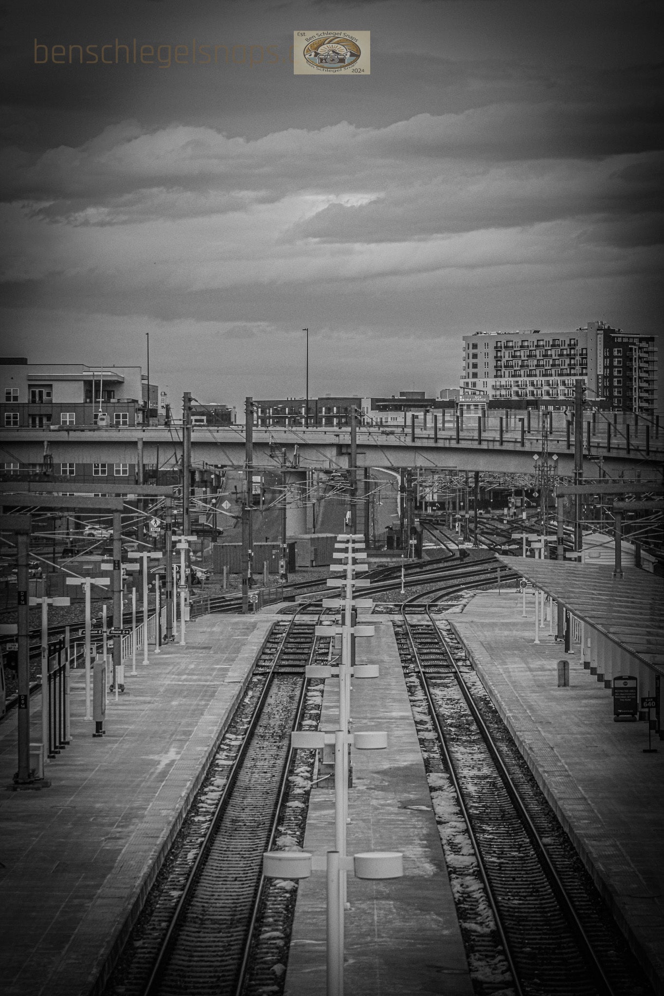 Black & White Train Tracks