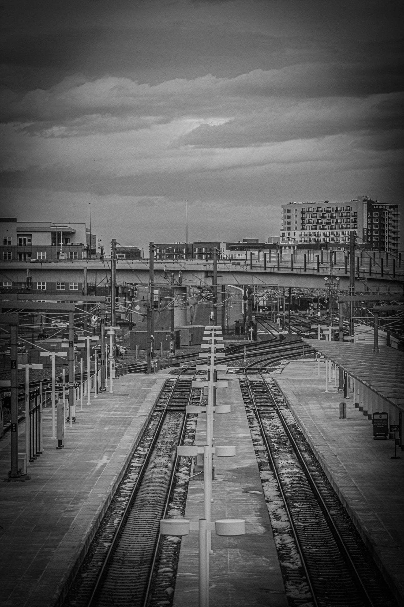 Black & White Train Tracks