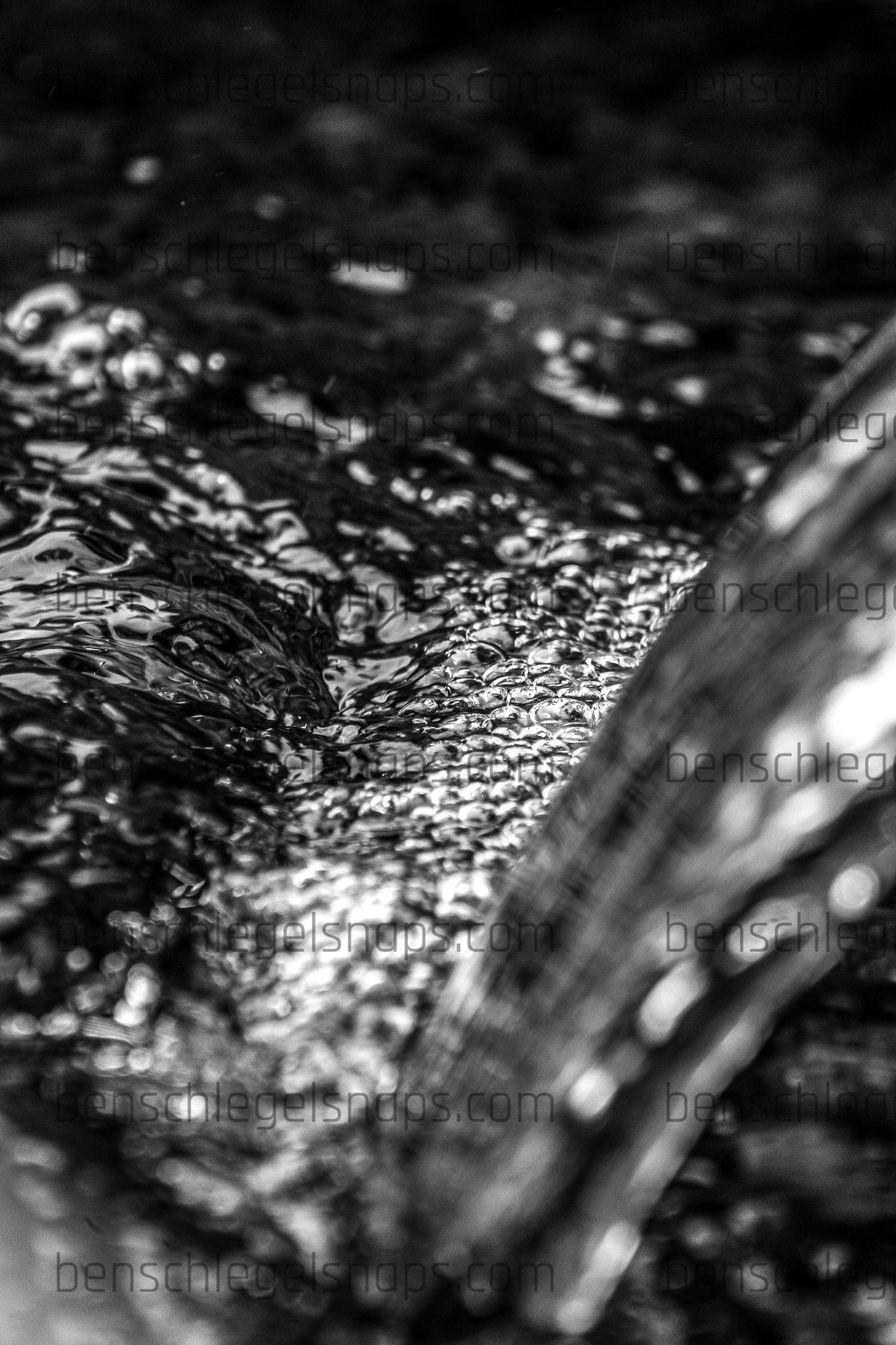 Black & White Bubble Falls