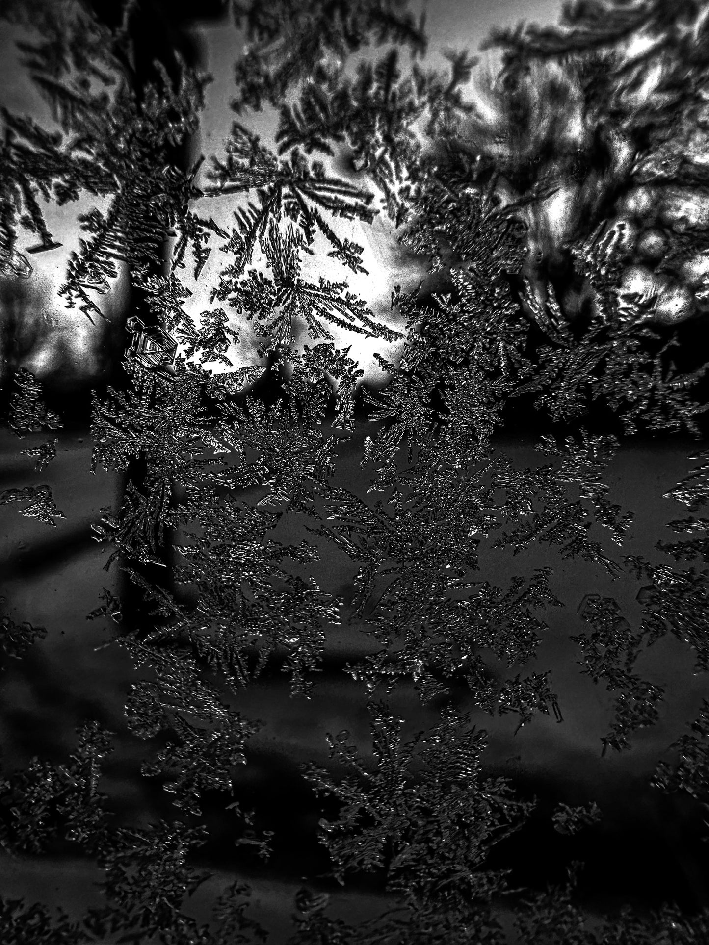 Black & White Ice Crystals